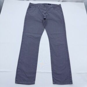 AG Jeans The Everett Slim Straight Pants Mens 36x31 Houndstooth Gray 5-Pocket